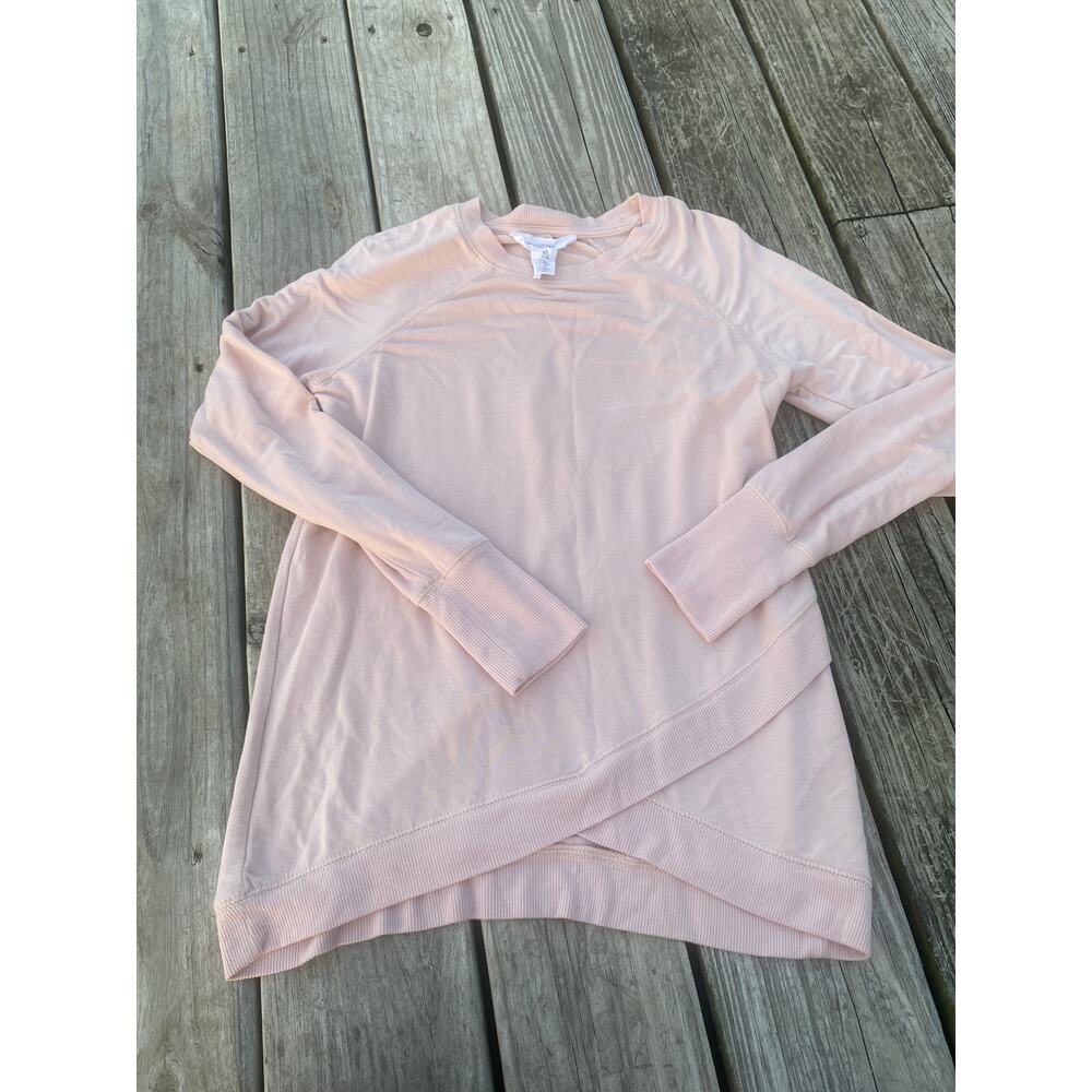 Workshop Cross Hem Pullover - Pale Pink - Size XS